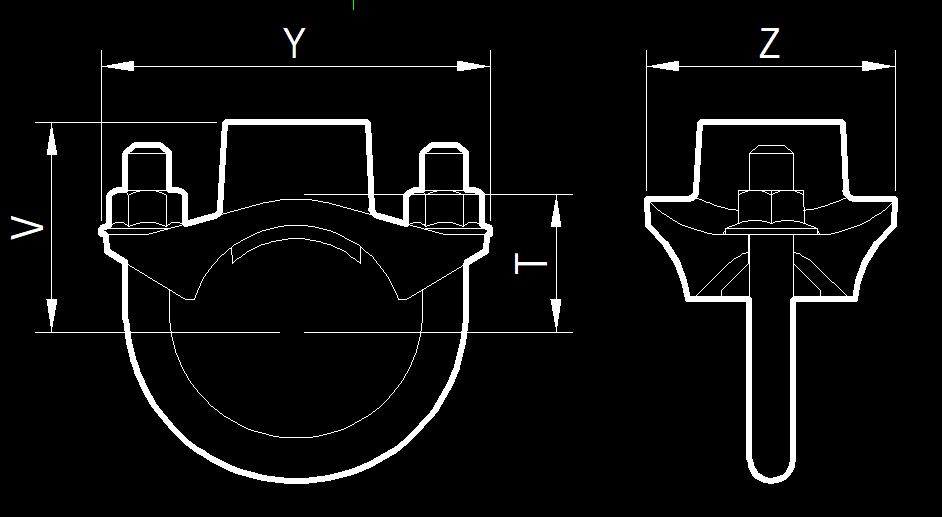 U-Bolt Mechanical Tee