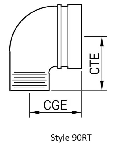 90°  Reducing Elbow